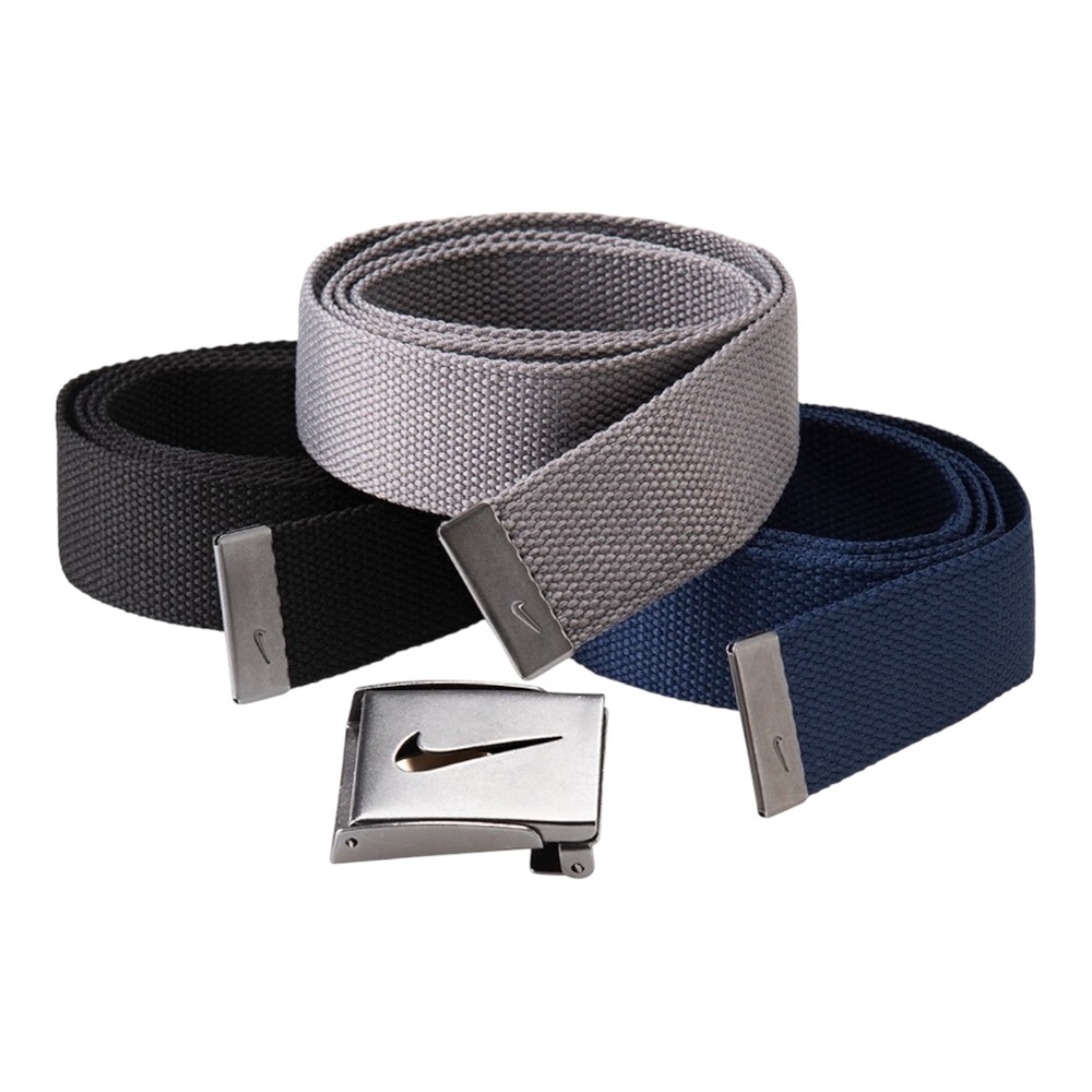 Nike Golf Men's 3 in 1 Web Pack Belts One Size Fits Most